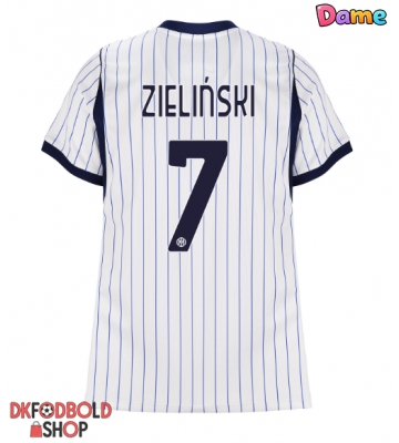 Inter Milan Piotr Zielinski #7 Udebanetrøje Dame 2026-27 Kort ærmer Inter Milan Piotr Zielinski #7 Udebanetrøje Dame 2026-27 Kort ærmer